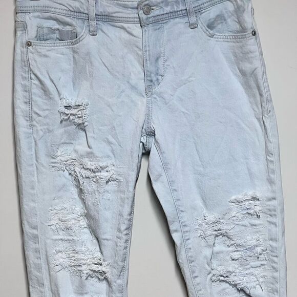 Anthropologie Pilcro Mid-Rise Slim Boyfriend Jeans Distressed Sz 26 - Picture 8 of 12